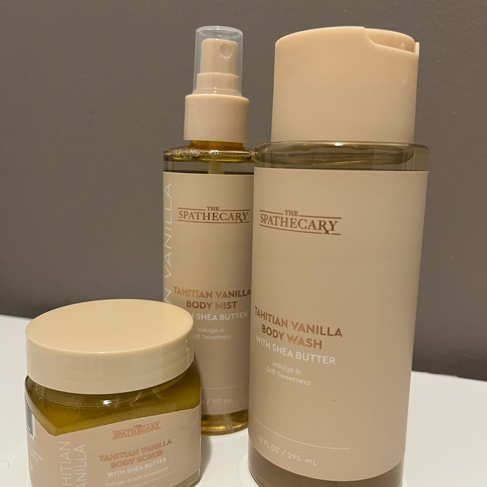 The Spathecary Tahitian Vanilla Body Care Set